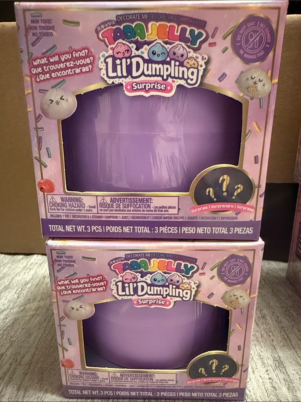 SET OF 2 Lil' Dumpling Surprise Kids Toy - Purple